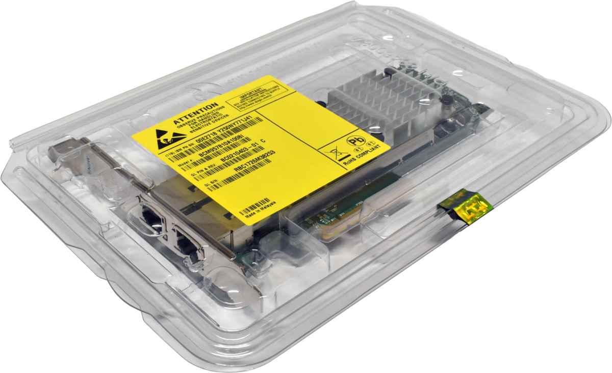 IBM Dual Port EN0X 10Gb/s BaseT RJ45 PCIe x8 FC Server Adapter 00E2718 BCM957810A1008I