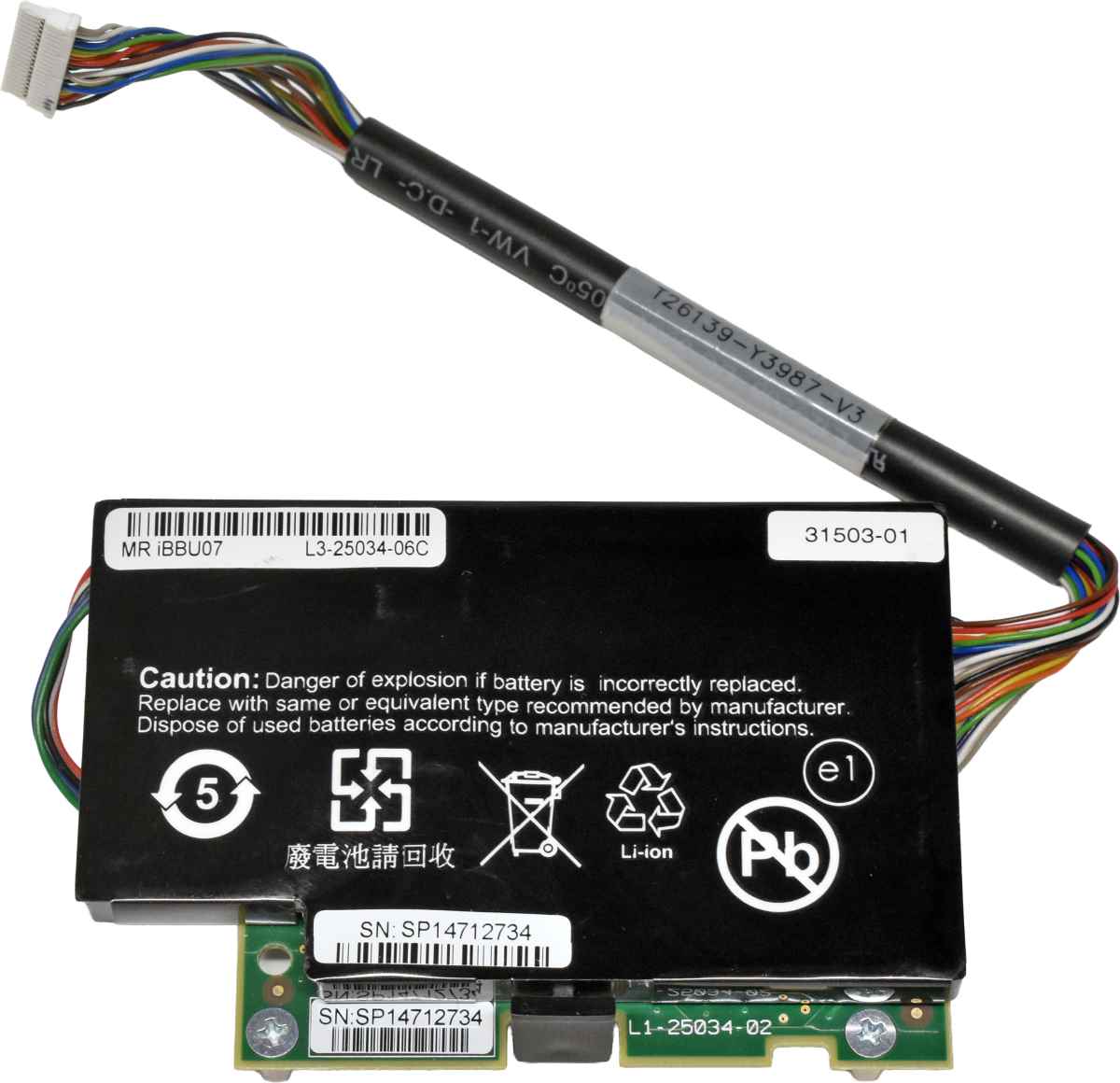 Fujitsu D2616-A22 GS1 6Gb PCle x8 SAS Raid Controller +BBU Controller Board FP