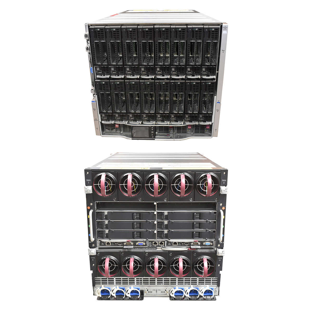 HP BladeSystem c7000 Enclosure 681844-B21 16xBL460C G10 2xGOLD 5115 32GB RAM P204i P408e-M 2xSFF 863442-B21