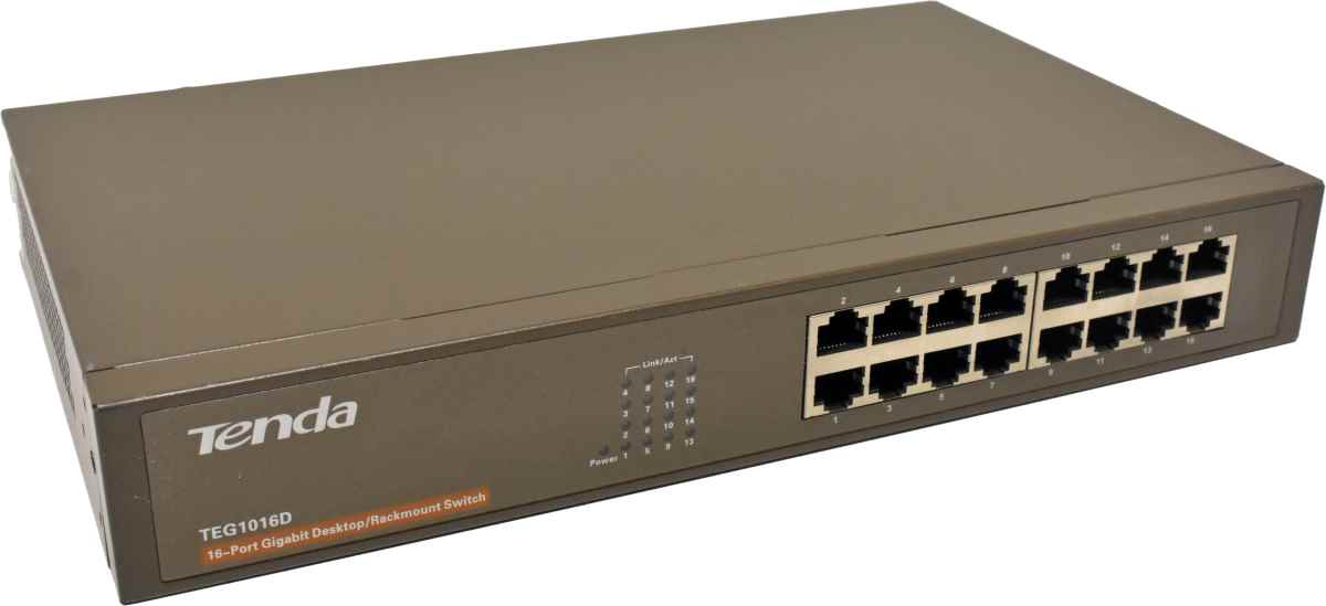 Tenda TEG1016D 16-Port GE Desktop Rackmount Switch