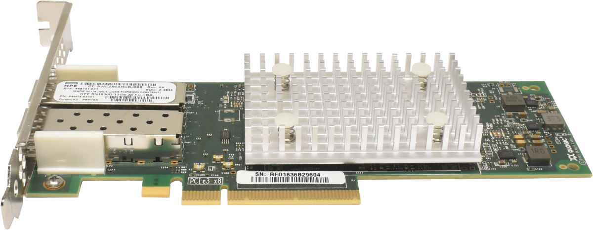 HP SN1600Q QLogic QLE2742 Dual-Port 32G SFP+ PCIe 3.0 x8 FC HBA FP 868141-001 P9M76-63001 HP SN1600Q QLogic QLE2742 Dual-Port 32G SFP+ PCIe 3.0 x8 FC HBA FP 868141-001 P9M76-63001