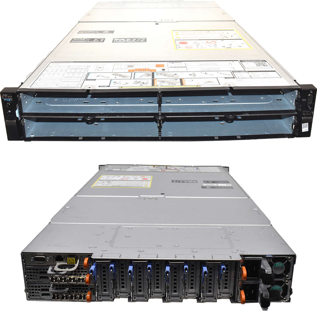 Dell PowerEdge FX2s Rack Server 0XJ6VP CMC 2x FN2210S 8xGBIC 8x Riser Module 2x PSU