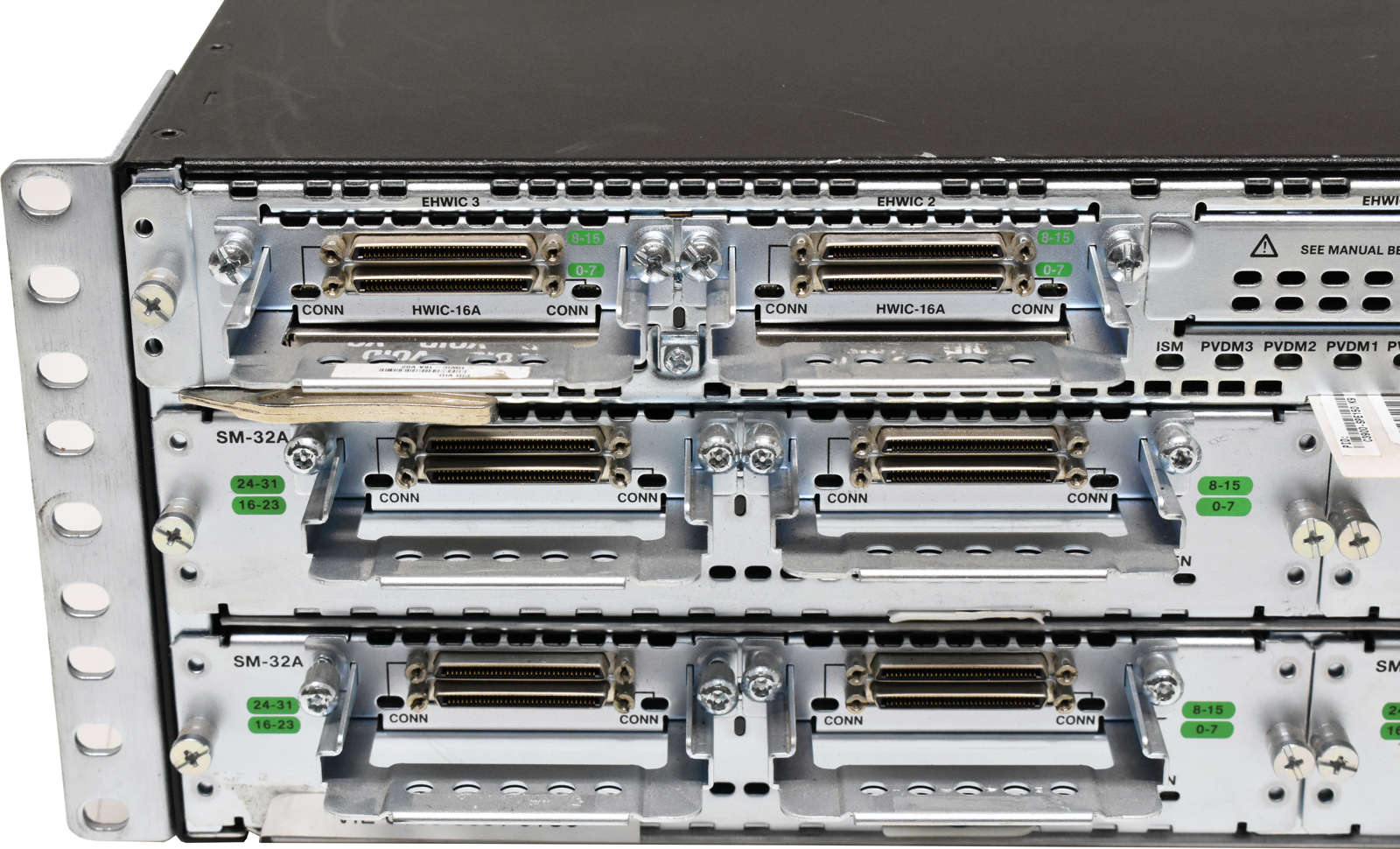 Cisco 3945-Chassis + Modul C3900-SPE150/K9 4x Modul SM32A 10x HWIC16A 2x PSU