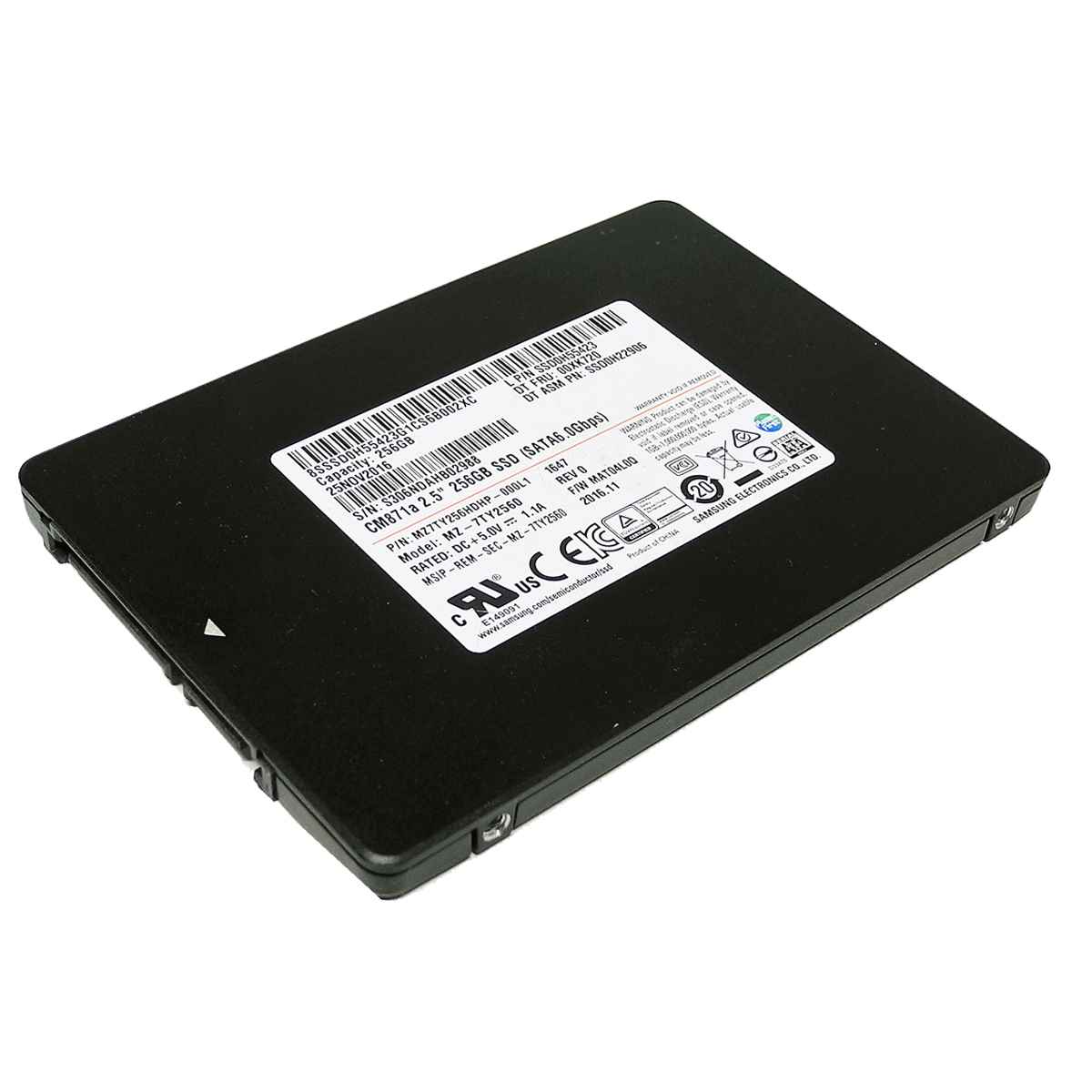 Samsung CM871a 256GB 2.5" 6G SATA SSD MZ-7TY2560 MZ7TY256HDHP