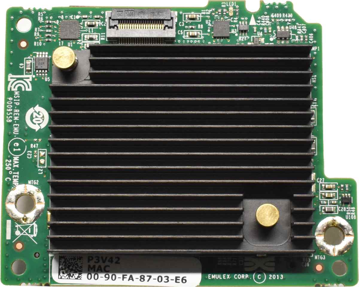 Dell Emulex P009558-21K 10G Dual Port Blade Network Daughter Card 0P3V42 Dell Emulex P009558-21K 10G Dual Port Blade Network Daughter Card 0P3V42