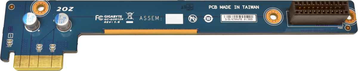 Gigabyte G292-Z20 Riser Card GC-D2D12K Gigabyte G292-Z20 Riser Card GC-D2D12K