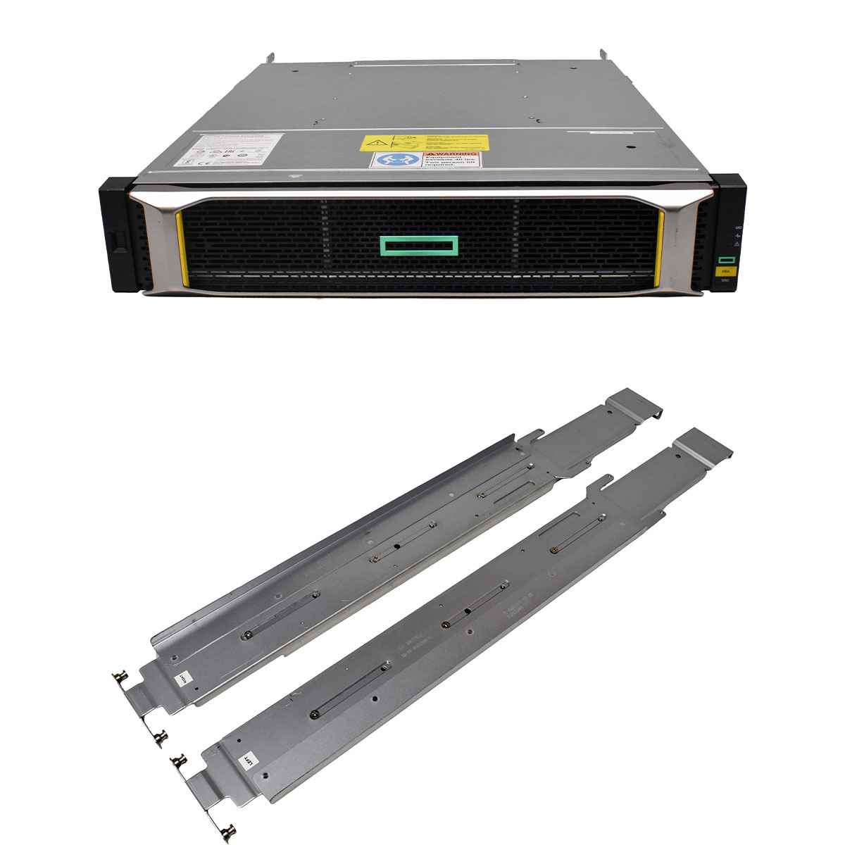 HP MSA 1050 SAN Storage Q2R21A 2x 12G Controller 880096-001 24x SFF 2.5 Rail Kit