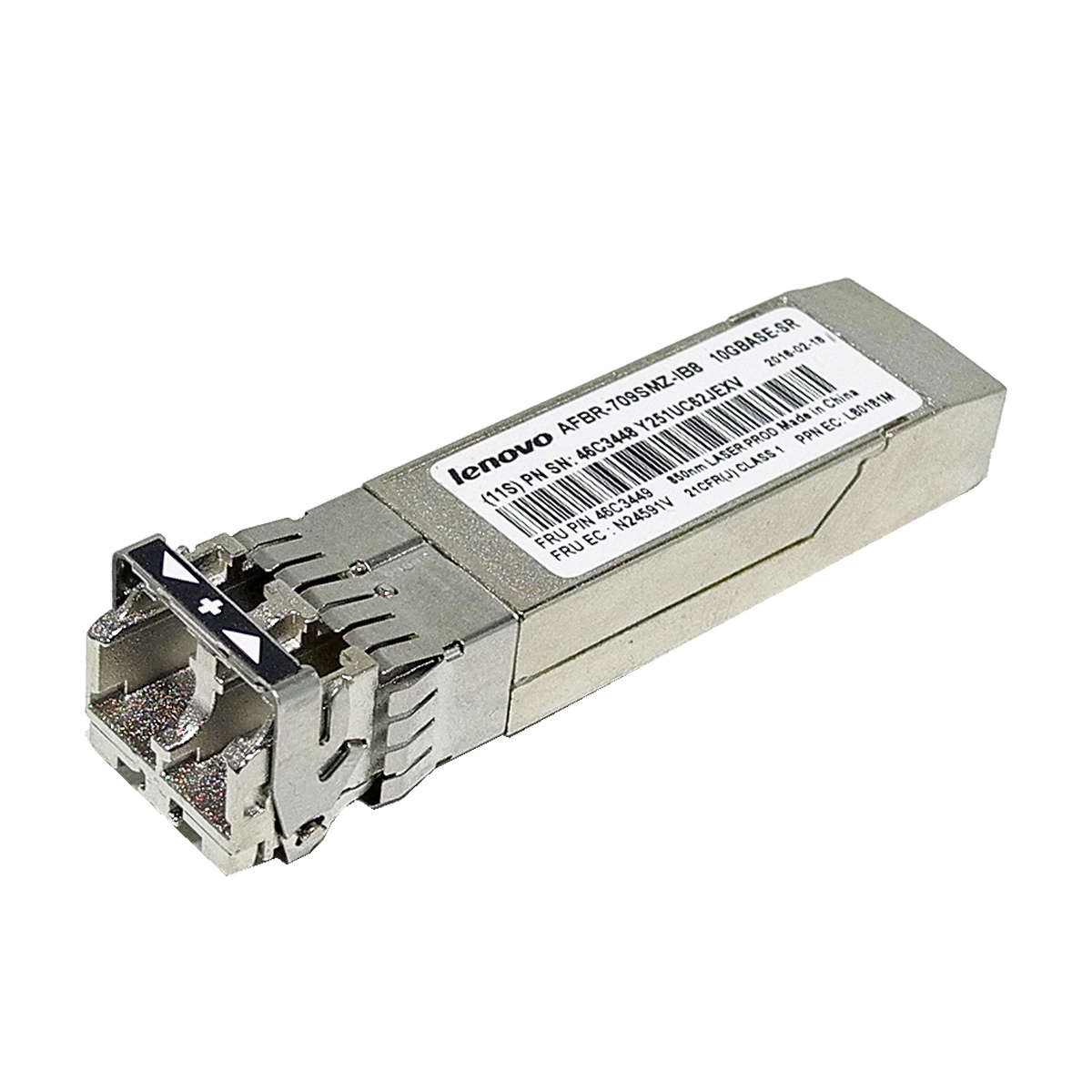 AVAGO-Lenovo-AFBR-709SMZ-IB8-10GB-FC-SFP-SR-850-nm-001.jpg AVAGO Lenovo AFBR-709SMZ-IB8 10GB FC SFP+ SR 850 nm Transceiver 46C3448 46C3449