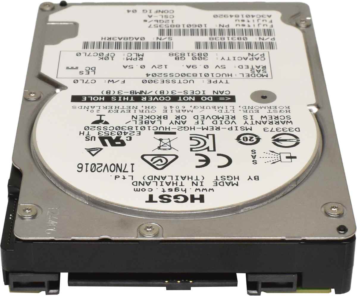 HGST 300GB 2.5" 12G 10K SAS HDD Festplatte HUC101830CSS204 0B31838