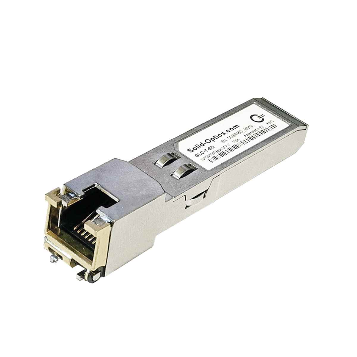 Solid-Optics GLC-T-SO 1000Base-T 100m SFP Copper RJ-45 Transceiver Module Solid-Optics GLC-T-SO 1000Base-T 100m SFP Copper RJ-45 Transceiver Module