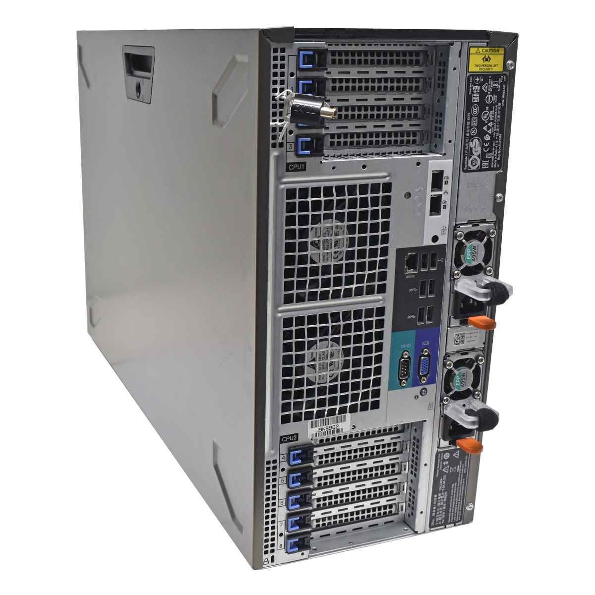 Dell PowerEdge T640 Tower Xeon Gold 6150 2,7GHz 96GB PC4 H730p 8x3,5 4TB HDD