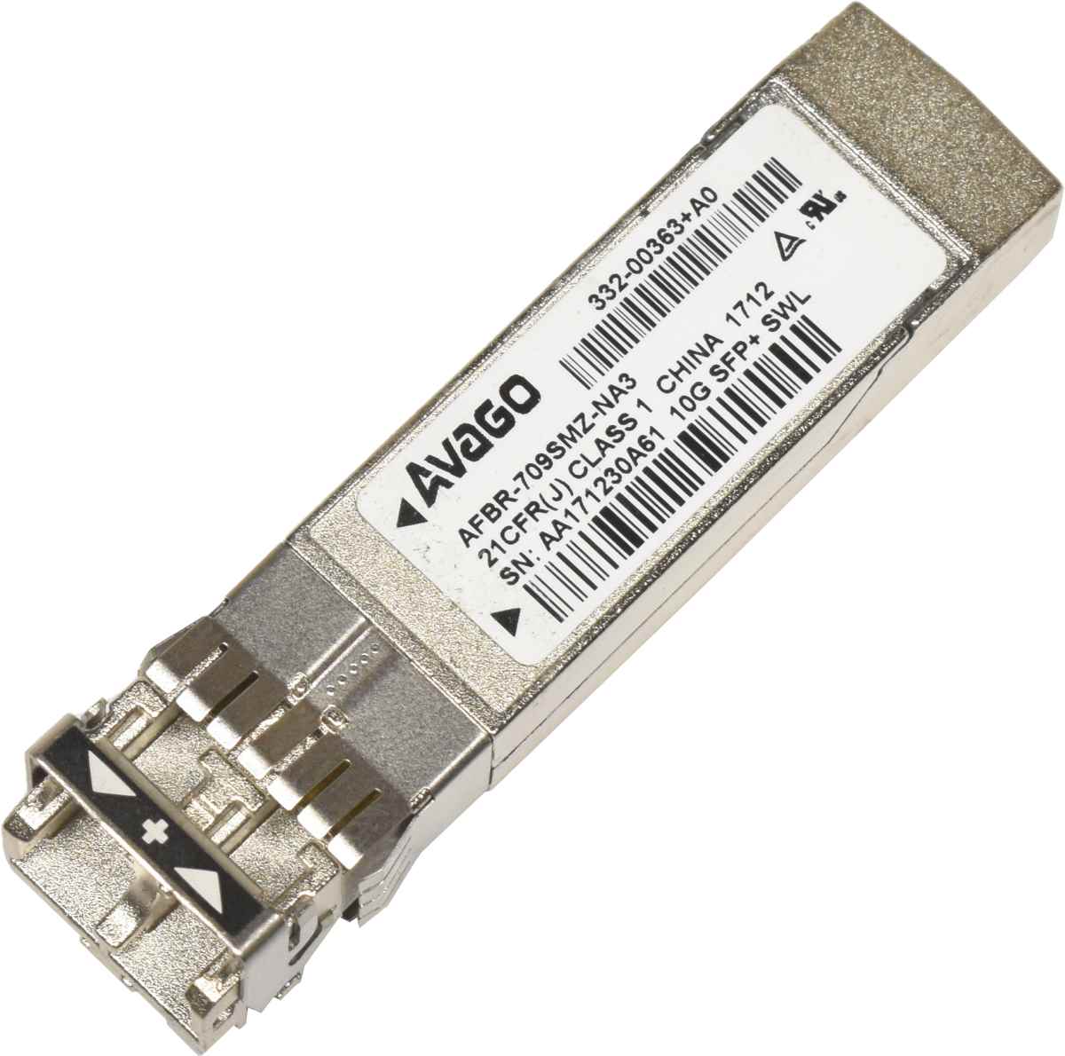 Avago AFBR-709SMZ-NA3/NA4 10G SFP+ 850nm 300m Transceiver 332-00279R6+A0 Avago AFBR-709SMZ-NA3/NA4 10G SFP+ 850nm 300m Transceiver 332-00279R6+A0
