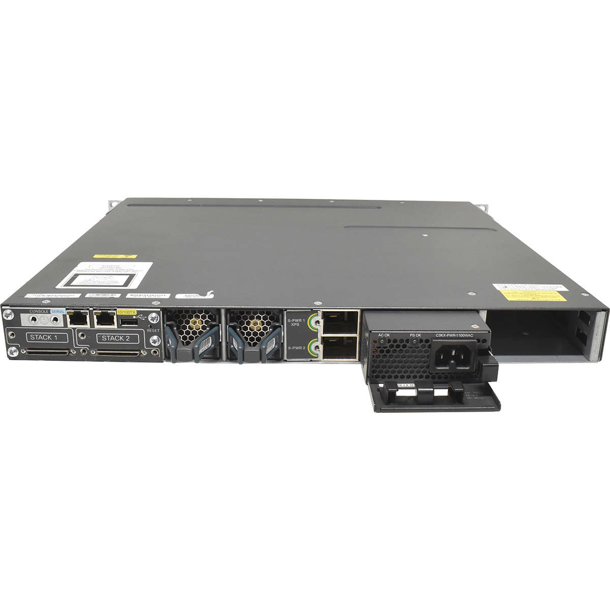 Cisco-WS-C3750X-48T-S-48-Port-RJ-45-GE-Switch-1x-P-004.jpg Cisco WS-C3750X-48T-S 48-Port RJ-45 GE Switch 1x PSU + C3KX-NM-1G Rack Ears