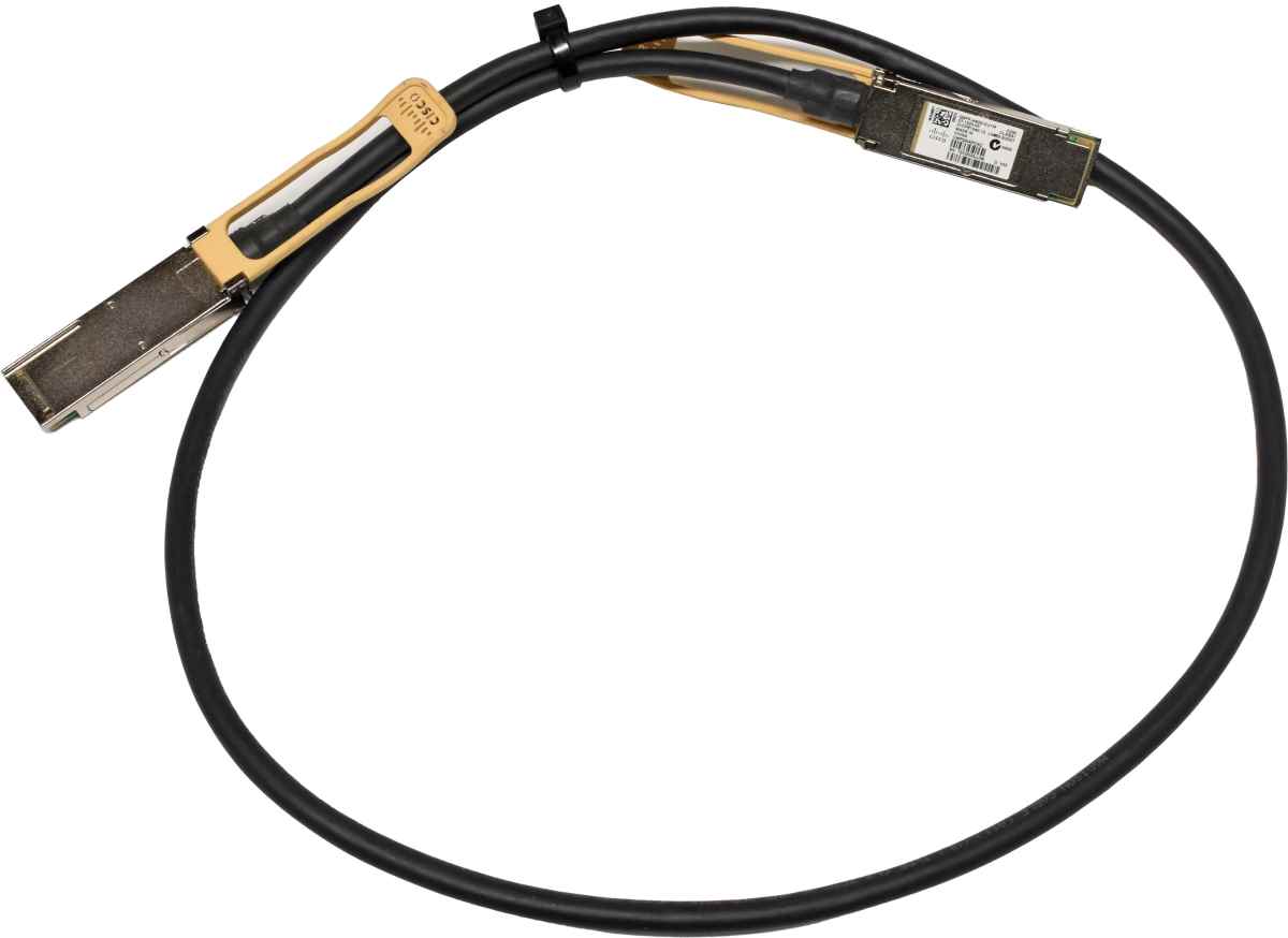 Cisco QSFP-H40G-CU1M 37-1322-03 37-1322-02 1m 40G Passive Copper DAC Data Cable QSFP+ - QSFP+ Cisco QSFP-H40G-CU1M 37-1322-03 37-1322-02 1m 40G Passive Copper DAC Data Cable QSFP+ - QSFP+