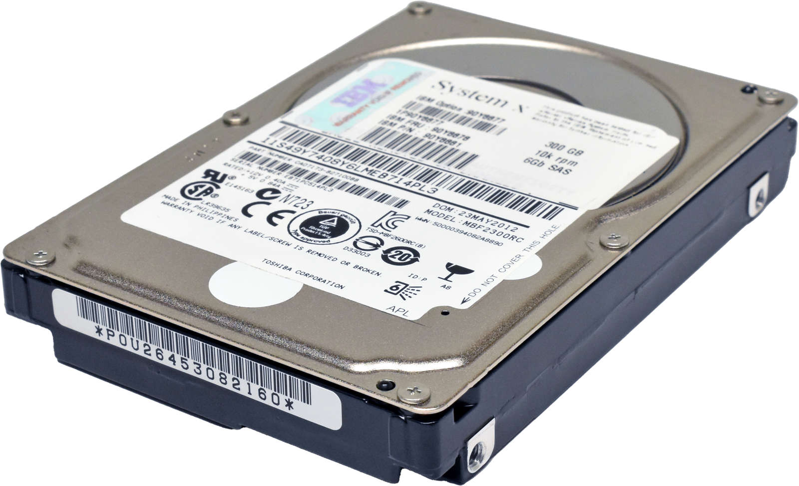 IBM-Toshiba-300GB-90Y8878-90Y8881-MBF2300RC-6G-2-5-001.jpg IBM Toshiba 300GB 90Y8878 90Y8881 MBF2300RC 6G 2.5" 10K SAS HDD