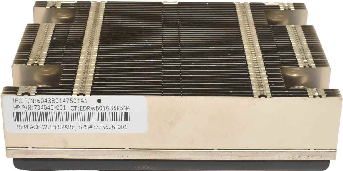 HP CPU Heatsink / Kühler für ProLiant DL360 G8, DL360p G8 734040-001 735506-001 HP CPU Heatsink / Kühler für ProLiant DL360 G8, DL360p G8 734040-001 735506-001