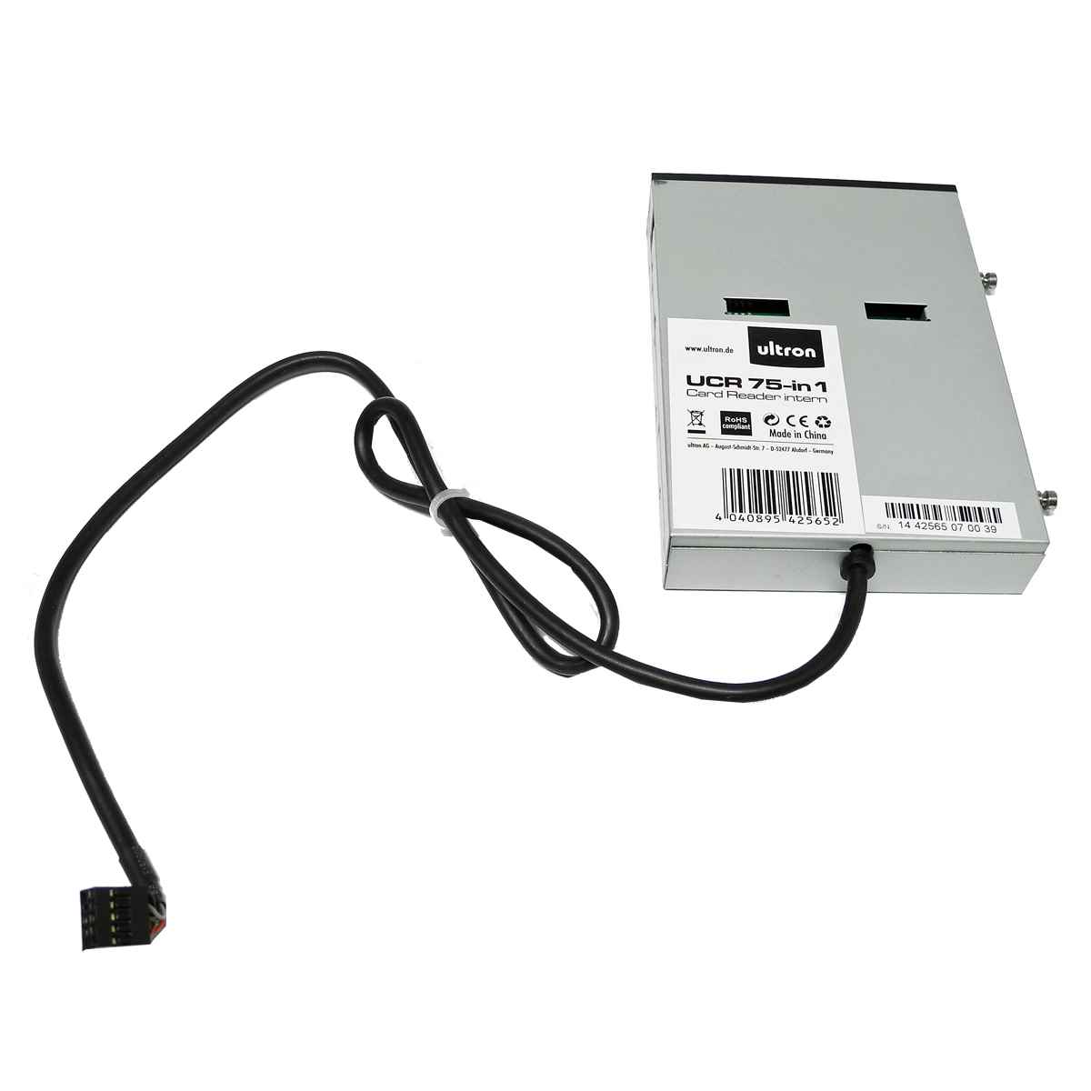 Ultron UCR 75in 1 interner 3.5” Multi-Format Card Reader 42565 Ultron UCR 75in 1 interner 3.5” Multi-Format Card Reader 42565