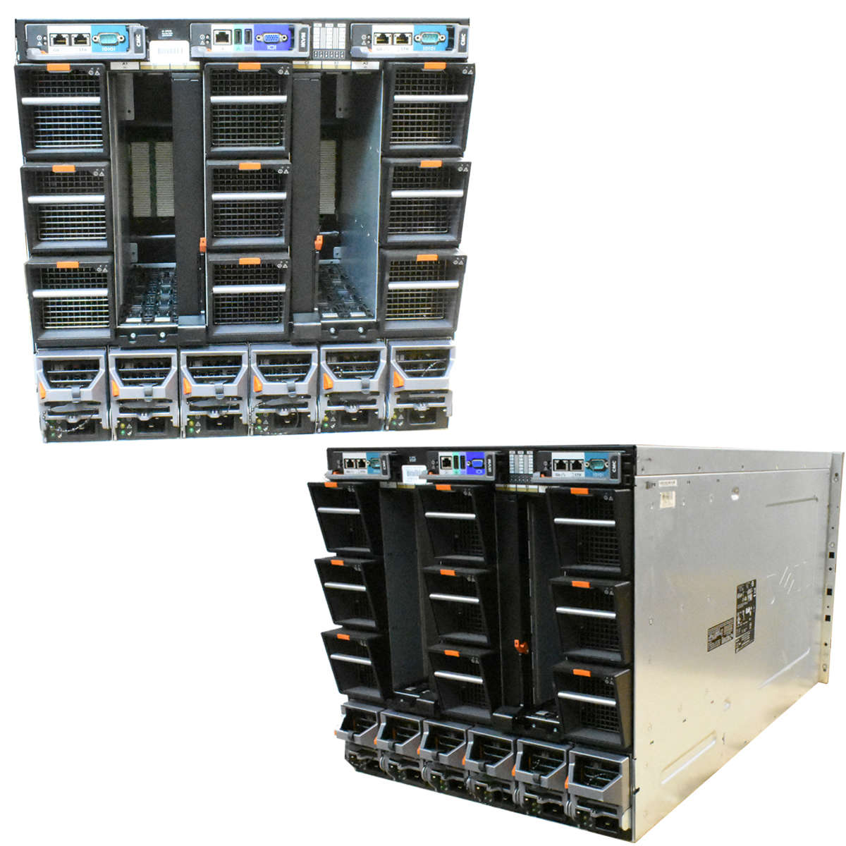 Dell PowerEdge M1000e BladeCenter für M630, M640 6x E3000E-S0 PSU 2x RK095 1x iKVM 0K036D 10U