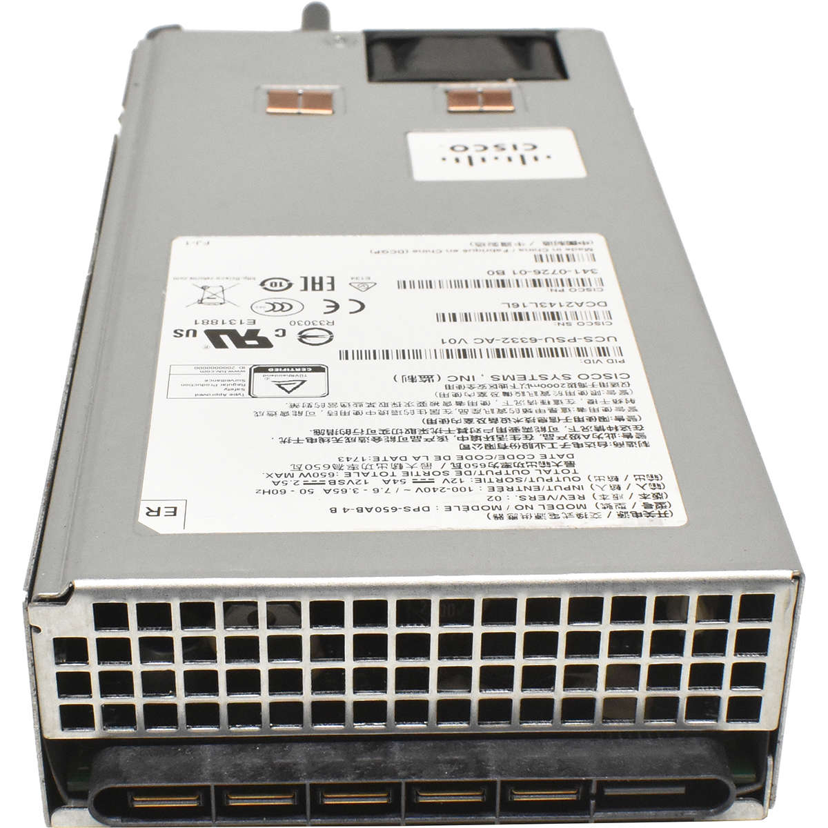 Cisco-UCS-PSU-6332-AC-Netzeil-PSU-650W-für-UCS-633-003.jpg Cisco UCS-PSU-6332-AC Netzeil / PSU 650W für UCS 6332 / 6454 341-0726-01