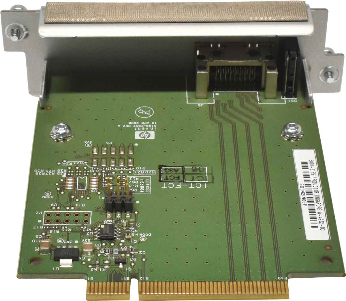 HP 5070-5135 Expansion Module Interconnect ProCurve 10GbE 1Port CX4 HP 5070-5135 Expansion Module Interconnect ProCurve 10GbE 1Port CX4