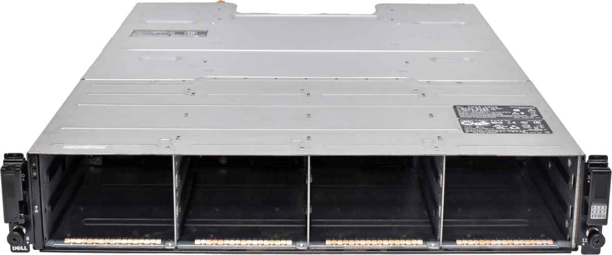 Dell PowerVault MD1420 2U 2x 12G-SAS-4 Controller V9K2G 2x PSU 12x 3.5 ohne HDD Dell PowerVault MD1400 2U 2x 12G-SAS-4 Controller V9K2G 2x PSU 12x 3.5 ohne HDD