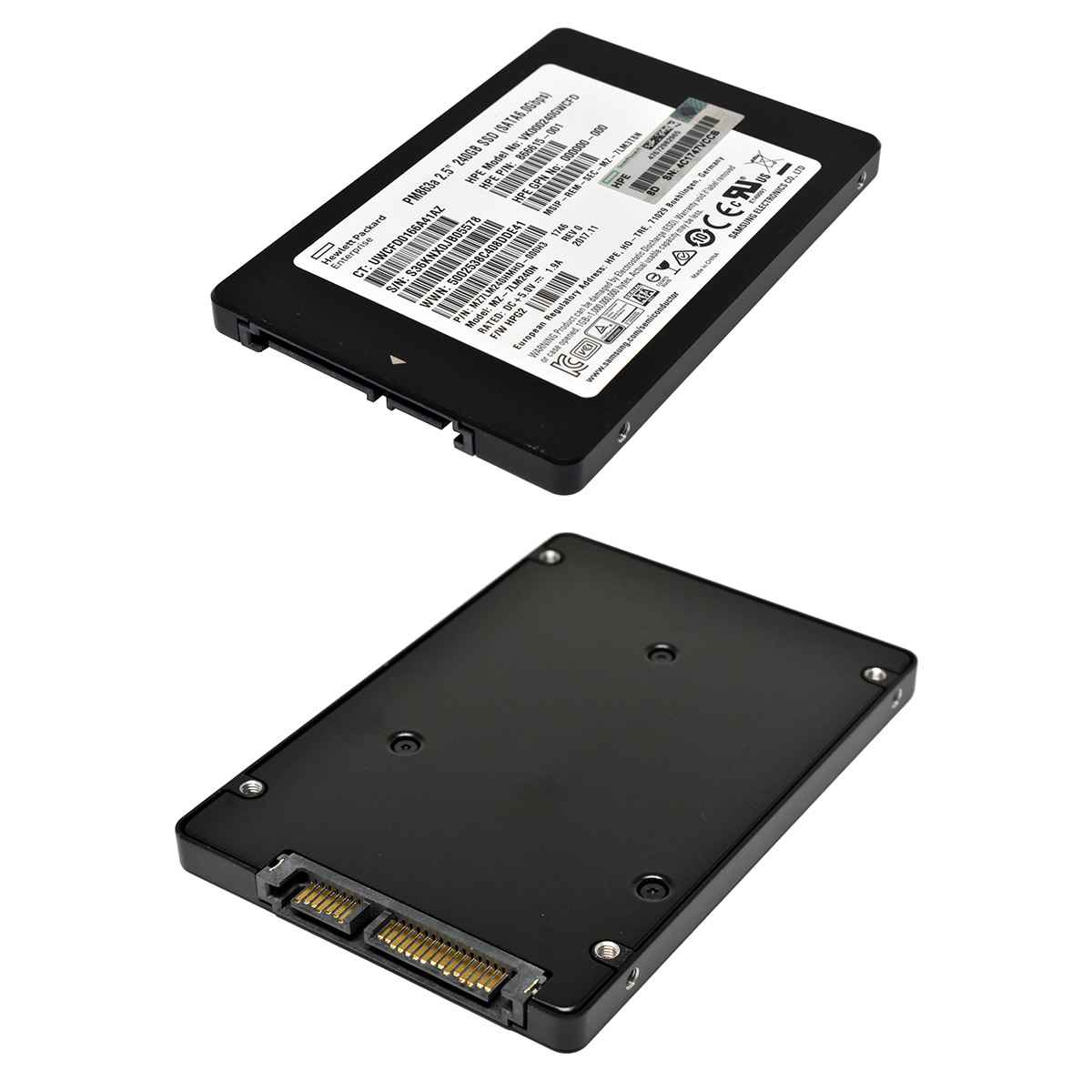 HP Samsung PM863a 240GB SATA 6G 2.5 Zoll SSD MZ-7LM240N 866615-001 HP Samsung PM863a 240GB SATA 6G 2.5 Zoll SSD MZ-7LM240N 866615-001