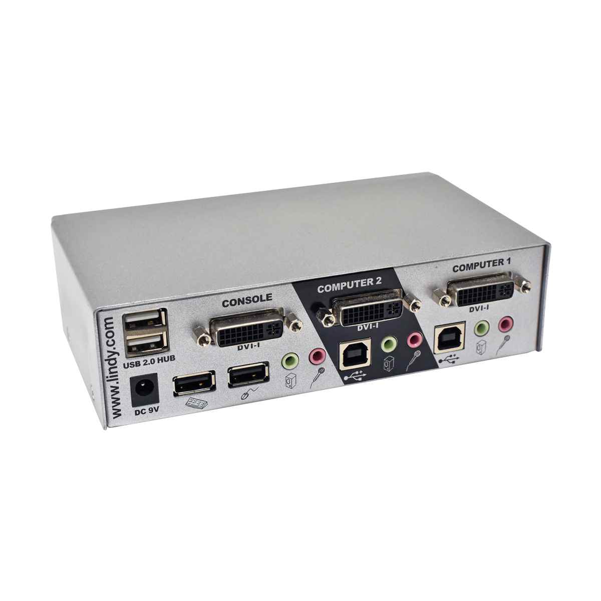 Lindy 39332 KVM Switch PRO USB 2.0 Audio DVI-I Dual Link 2-Port Lindy 39332 KVM Switch PRO USB 2.0 Audio DVI-I Dual Link 2-Port