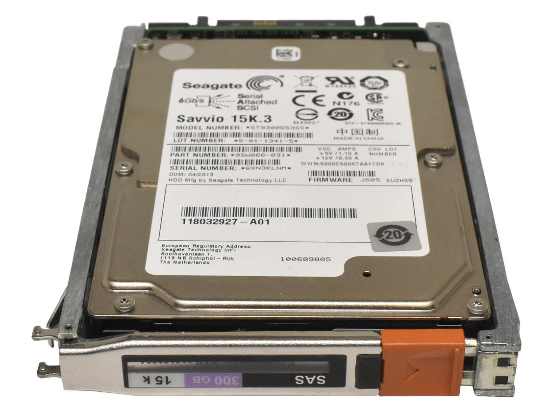 Seagate 300GB 2,5" 15K 6Gb/s SAS HDD Festplatte ST9300653SS 118032927-A01 + Rahmen 005050604