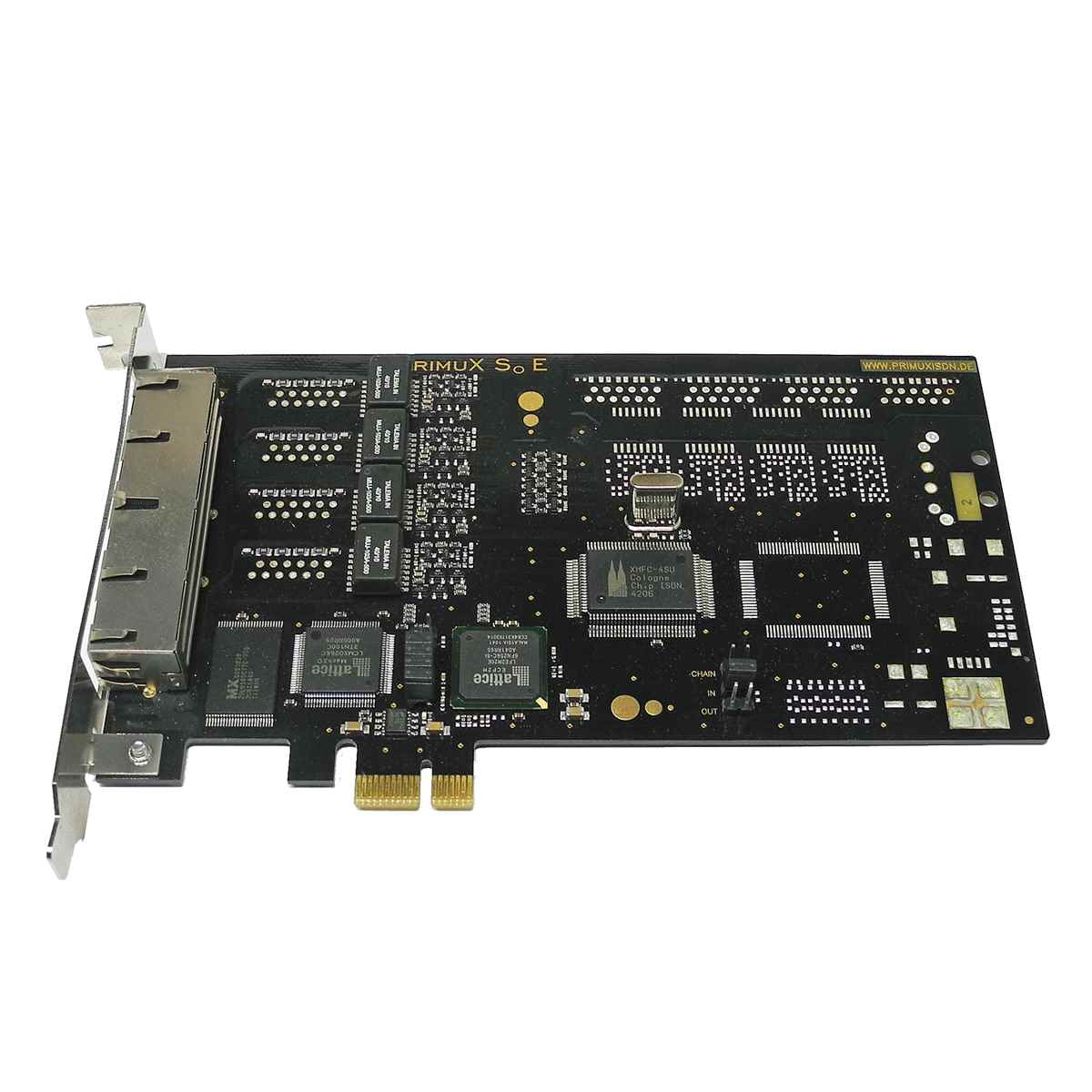 Gerdes PrimuX 4SoE 4-Port PCI-Express x1 ISDN-Controller 2404 Gerdes PrimuX 4SoE 4-Port PCI-Express x1 ISDN-Controller 2404
