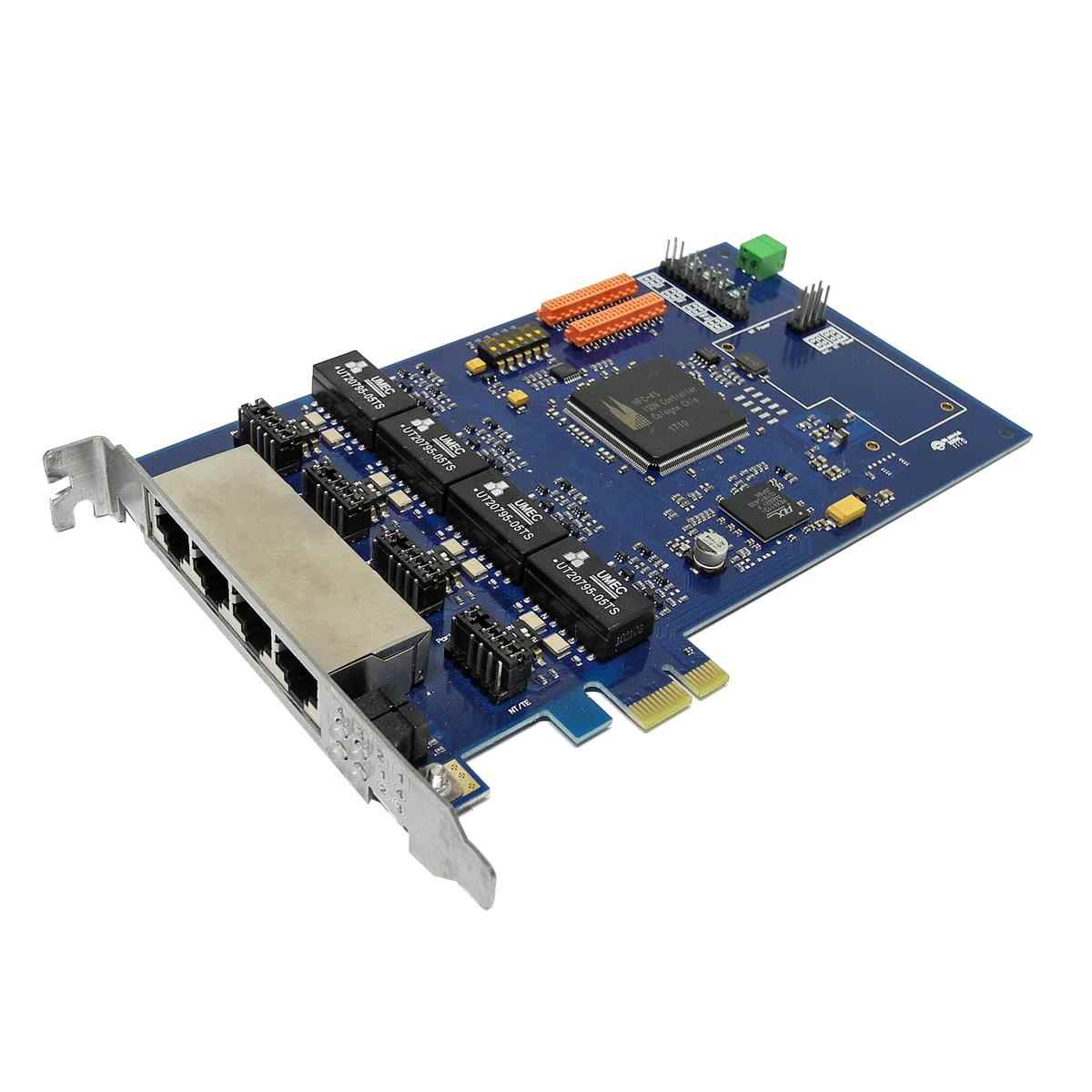 Junghanns QuadBRI 2.0 PCI Express ISDN - VoIP Netzwerkkarte HFC-4S für Linux Junghanns QuadBRI 2.0 PCI Express ISDN - VoIP Netzwerkkarte HFC-4S für Linux