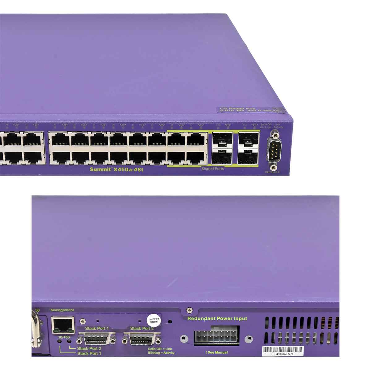 Extreme Summit X450a-48t 16157 48-Port RJ-45 GE Switch 4x 1G SFP Extreme Summit X450a-48t 16157 48-Port RJ-45 GE Switch 4x 1G SFP