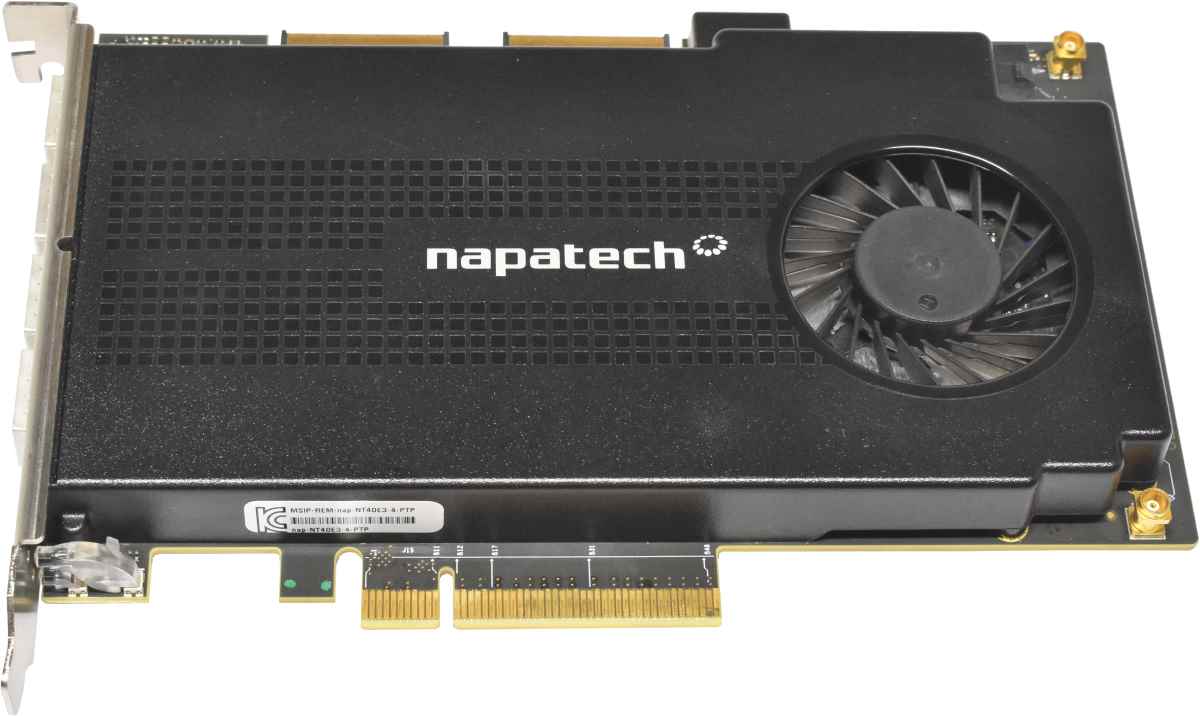 NAPATECH NetScout NT40E3-4-PTP 4-Port 10GbE PCI-Express x8 Capture and Analysis Network Adapter NAPATECH NetScout NT40E3-4-PTP 4-Port 10GbE PCI-Express x8 Capture and Analysis Network Adapter