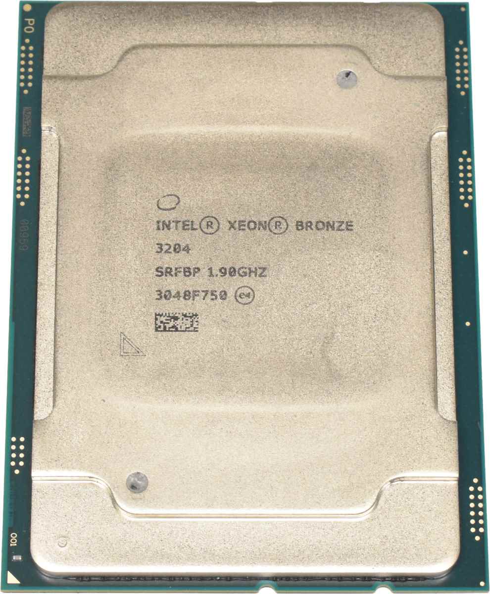Intel Xeon CPU Bronze 3204 6-Core 1.90GHz 8.25MB Cache FCLGA3647 SRFBP Intel Xeon CPU Bronze 3204 6-Core 1.90GHz 8.25MB Cache FCLGA3647 SRFBP
