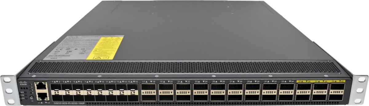 Cisco UCS-FI-6332-16UP 24-Port QSFP+ 40GE Switch +16x 10G SFP+ Rack Ears Cisco UCS-FI-6332-16UP 24-Port QSFP+ 40GE Switch +16x 10G SFP+ Rack Ears