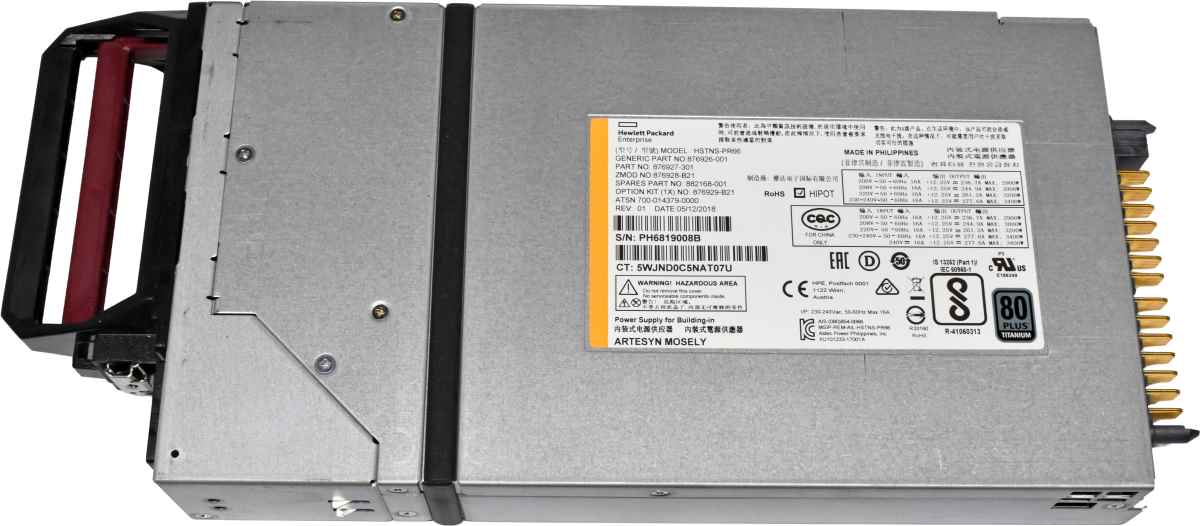 HP Artesyn HSTNS-PR66 882168-001 3400W 80+Titanium Power Supply for Synergy 12000 HP Artesyn HSTNS-PR66 882168-001 3400W 80+Titanium Power Supply for Synergy 12000