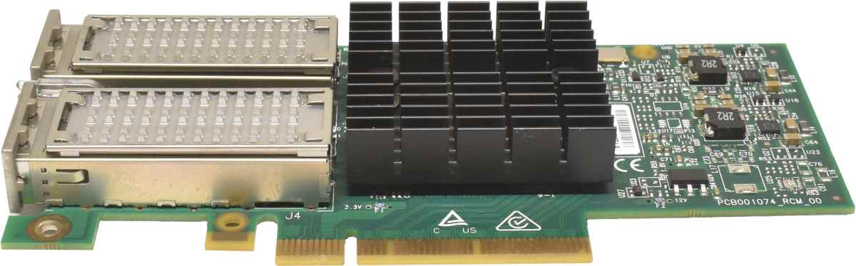 Mellanox CX354A ConnectX-3 QDR InfiniBand 40Gb QSFP+ Dual-Port PCIe x8 3.0 MCX354A-FCCT ohne Bracket Mellanox CX354A ConnectX-3 QDR InfiniBand 40Gb QSFP+ Dual-Port PCIe x8 3.0 MCX354A-FCCT ohne Bracket