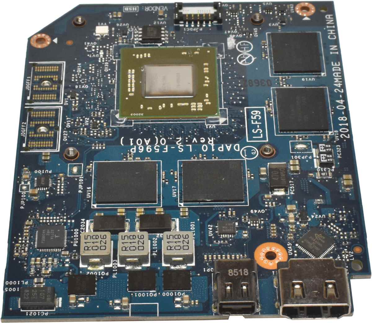 Dell AMD Radeon Pro WX4150 014GJ1 Grafikkarte 4GB GDDR5 HDMI mDP für Precision 7520 7530 7720