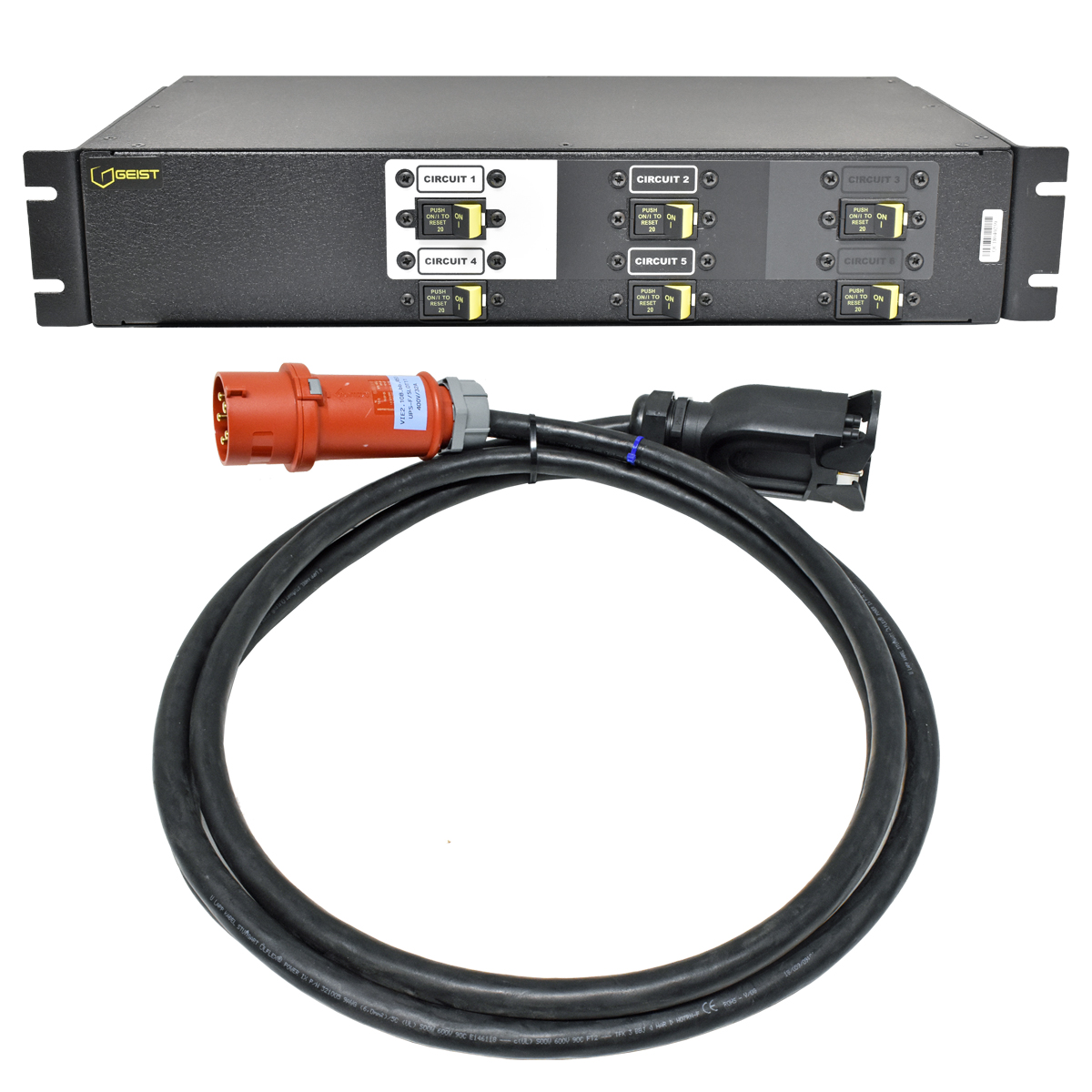 Vertiv Geist U1026 HV04002-17011A DU00X2R1-18C137-0H02A9F00-S 18 x C13 40A PDU + Power Cord Vertiv Geist U1026 HV04002-17011A DU00X2R1-18C137-0H02A9F00-S 18 x C13 40A PDU + Power Cord