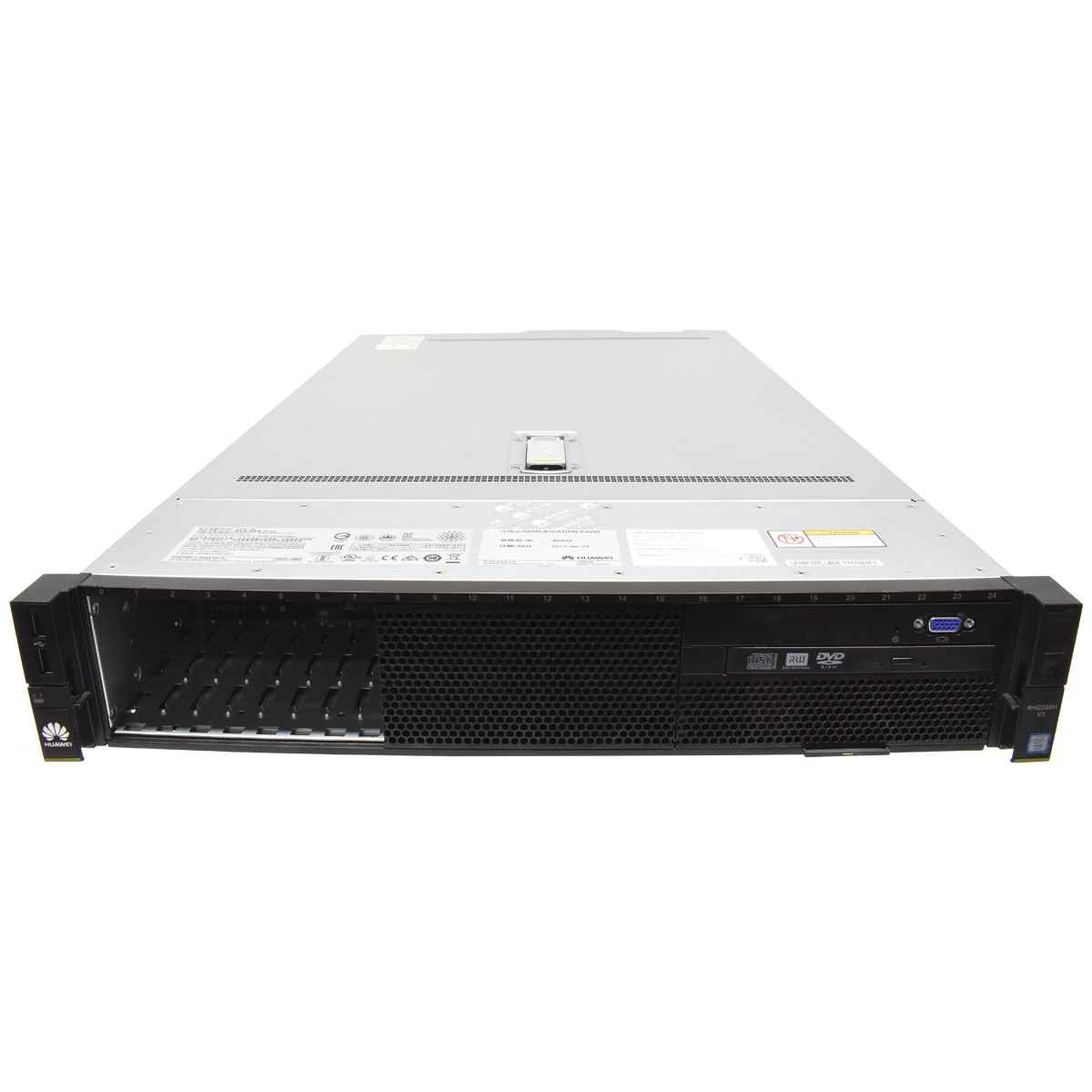 HUAWEI RH2288H V3 Server 2xE5-2658A V3 32GB RAM 25x 2,5 SFF HUAWEI RH2288H V3 Server ohne CPU ohne RAM 2x Kühler 8x 2,5 SFF 1x DVD-RW