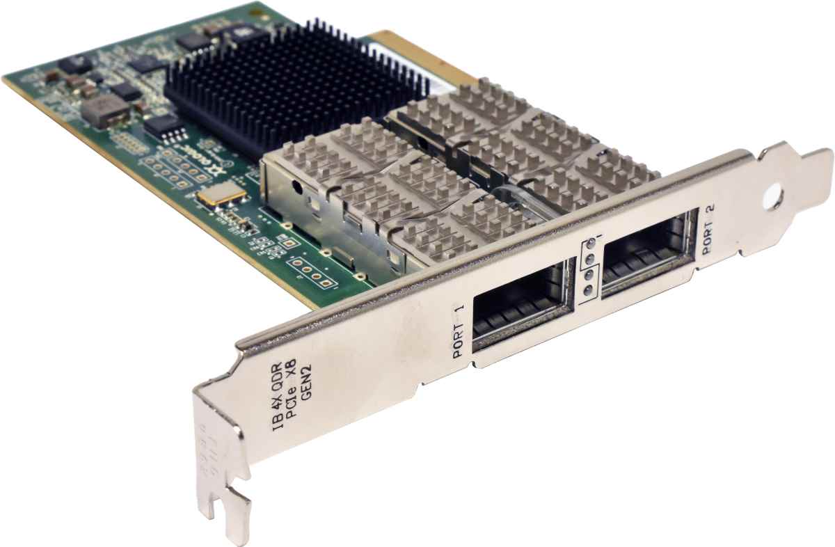 QLogic QLE7342 Dual-Port 40 GB QDR InfiniBand Server Adapter IB6410401-03 FP QLogic QLE7342 Dual-Port 40 GB QDR InfiniBand Server Adapter IB6410401-03 FP
