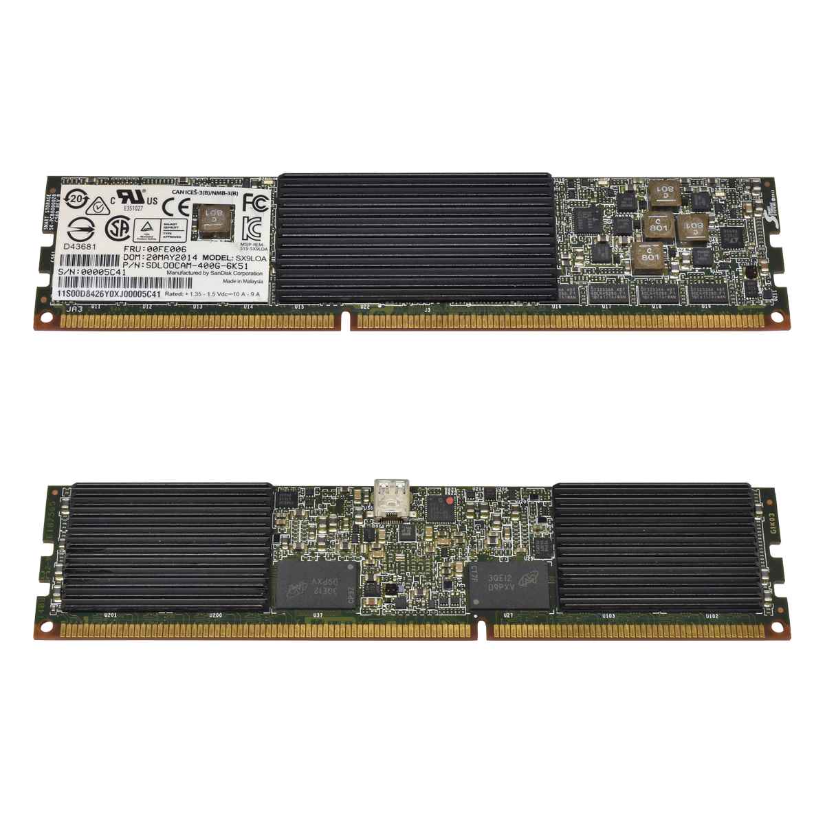 IBM eXFlash 400GB DDR3 DIMM SSD SX9LOA 00FE006 SDL00CAM-400G-6K51 IBM eXFlash 400GB DDR3 DIMM SSD SX9LOA 00FE006 SDL00CAM-400G-6K51