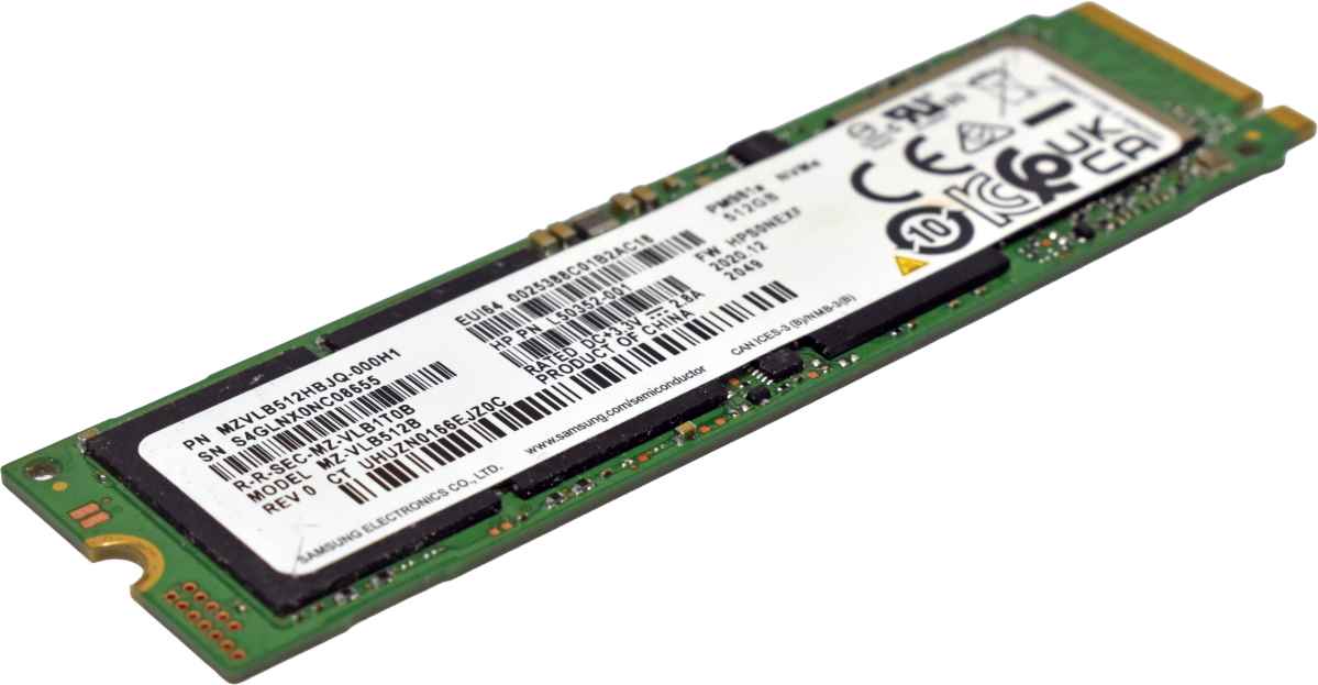 HP Samsung PM981a L50352-001 MZ-VLB512B 512GB M.2 SSD 2280 PCIe Gen3.0 x4 NVMe