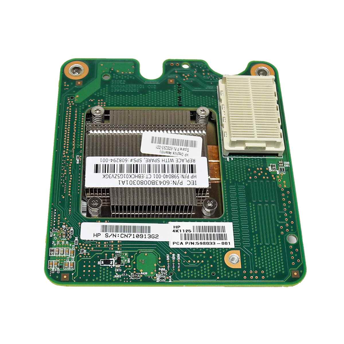 HP NVIDIA QUADRO FX 880M 598033-001 608293-001 Mezzanine Grafikkarte 1GB GDDR3