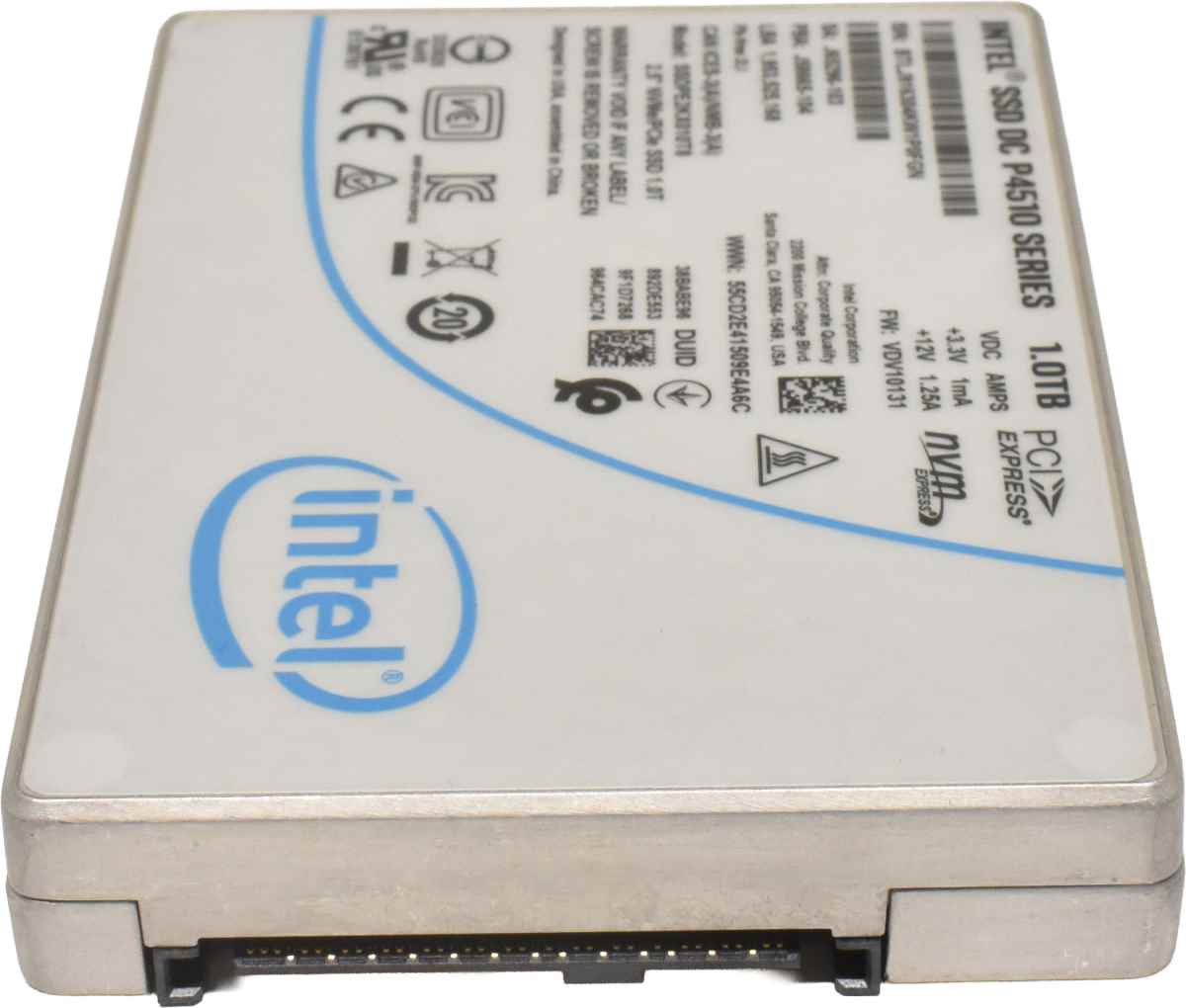 Intel SSD DC P4510 Series 1TB 2.5" NVMe / PCle SSDPE2KX010T8 Intel SSD DC P4510 Series 1TB 2.5" NVMe / PCle SSDPE2KX010T8
