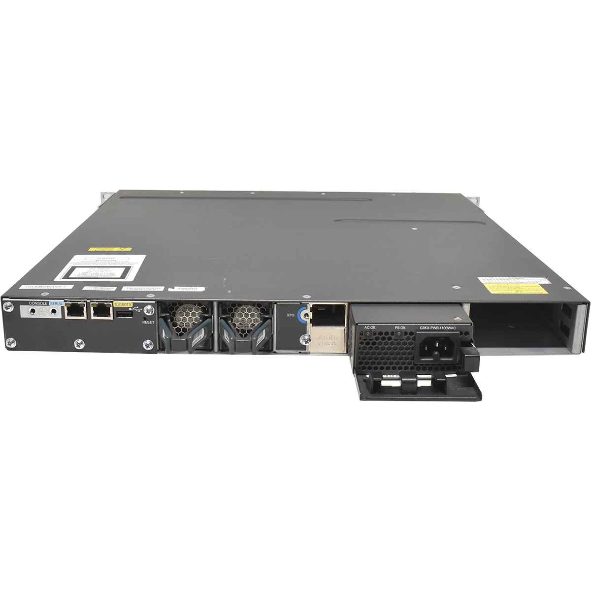 Cisco WS-C3560X-48T-S 48-Port RJ-45 GE Switch 1x PSU + C3KX-NM-1G Rack Ears Cisco WS-C3560X-48T-S 48-Port RJ-45 GE Switch 1x PSU + C3KX-NM-1G Rack Ears