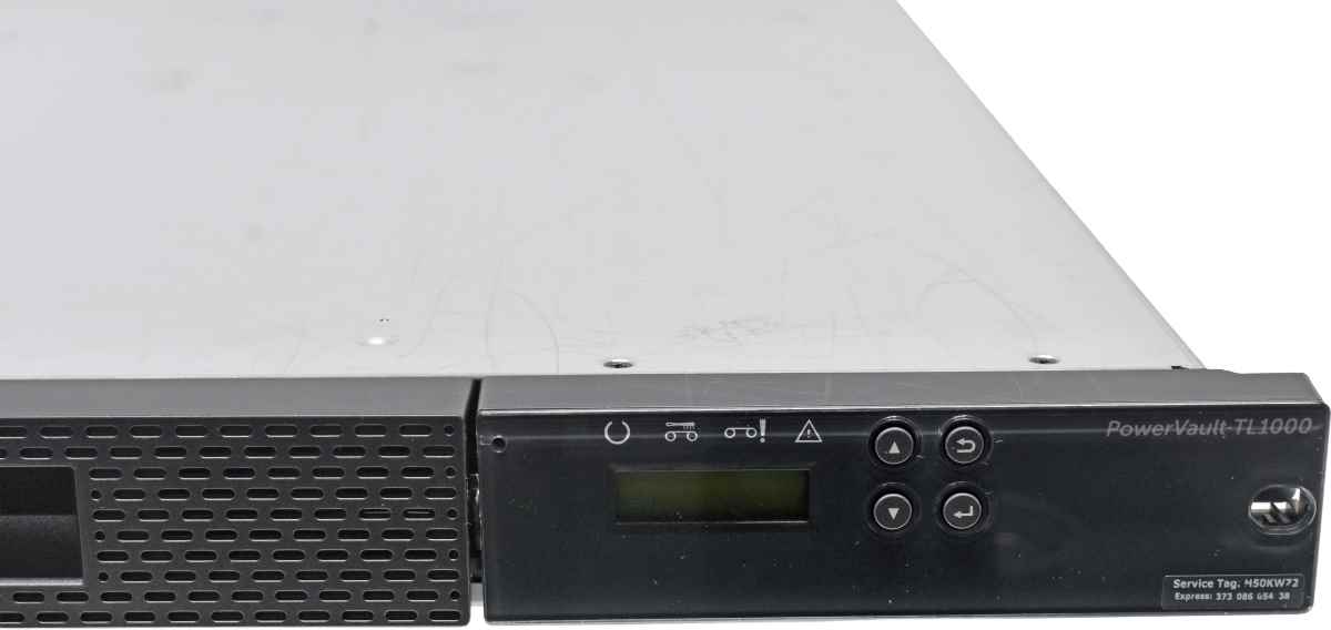 Dell PowerVault TL1000 0F42P0 LTO-7 SAS Tape Autoloader 9 Slots +Rack Ears Dell PowerVault TL1000 0F42P0 LTO-7 SAS Tape Autoloader 9 Slots +Rack Ears