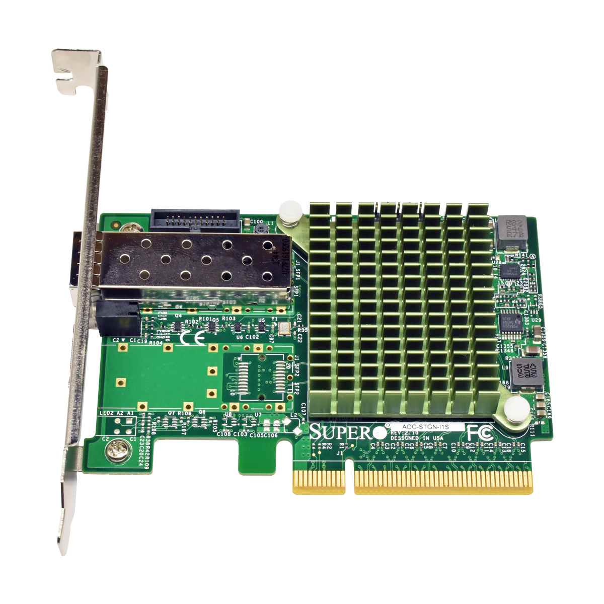 Supermicro AOC-STGN-I1S 1-Port FC SFP+ PCIe x8 10Gb Ethernet Network Adapter FP Supermicro AOC-STGN-I1S 1-Port FC SFP+ PCIe x8 10Gb Ethernet Network Adapter FP