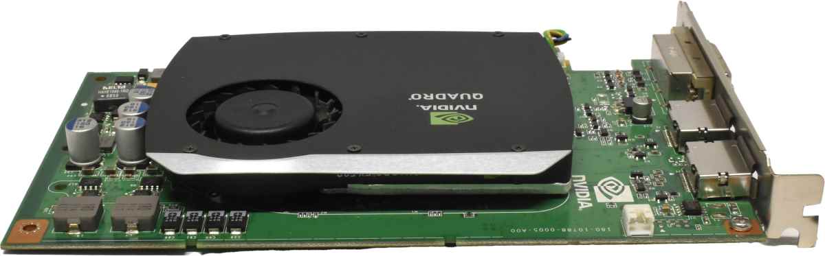 HP 519295-001 508283-001 Nvidia Quadro FX 580 Grafikkarte 512MB GDDR3 G96C PCI-E 2.0x16 DVI 2x DP FP