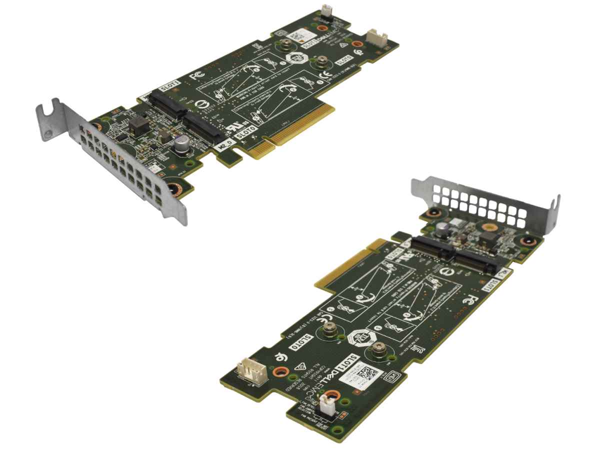 Dell 03JT49 BOSS SSD Adapter Card PCI-Express x8 to 2x M.2 2280 SSD Slots LP