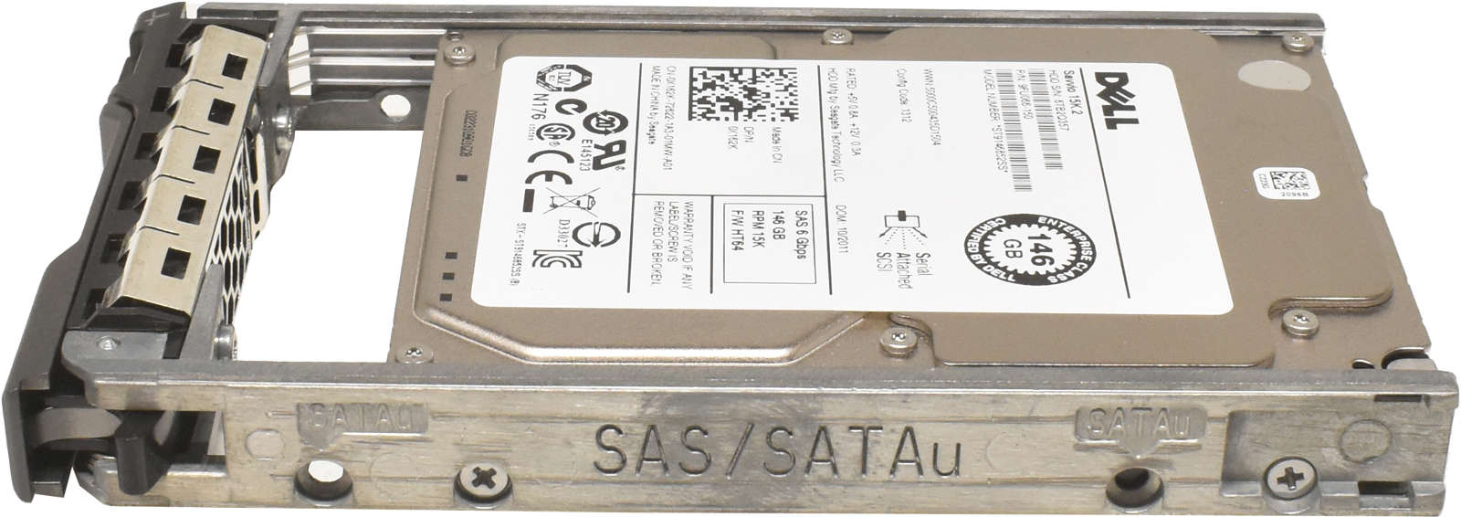 Dell 146GB 2.5" 15K 6G SAS HDD Festplatte ST9146852SS 0X162K + Rahmen